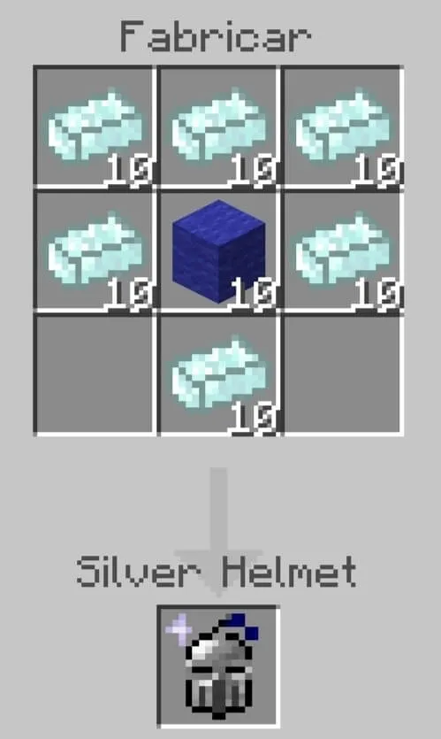 Крафт серебряного шлема