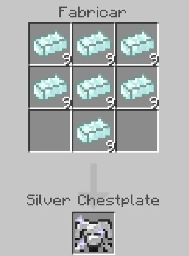 Крафт серебряного нагрудника