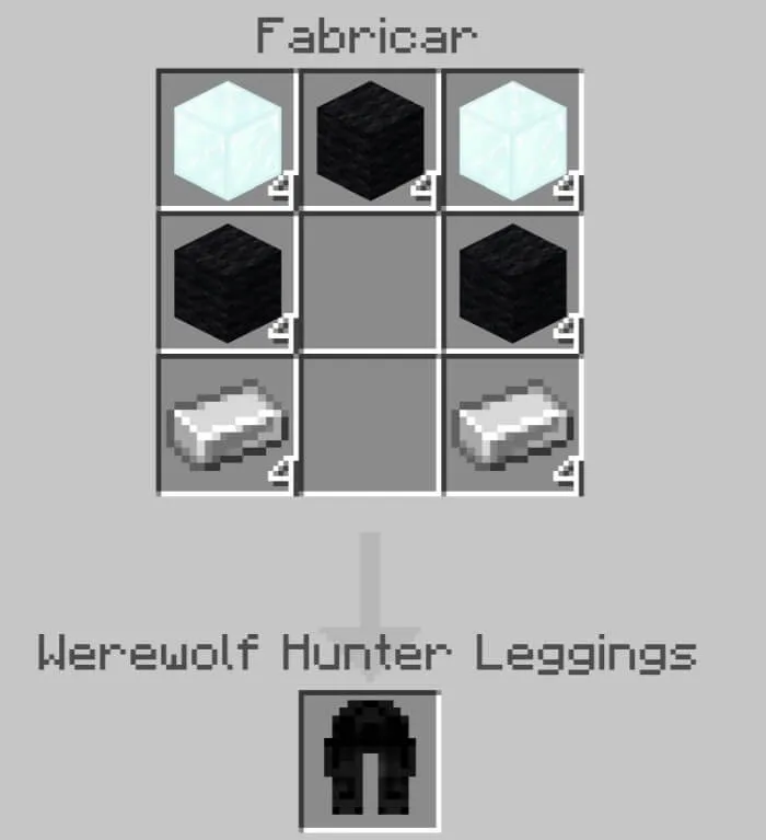 Крафт понож охотника на оборотней