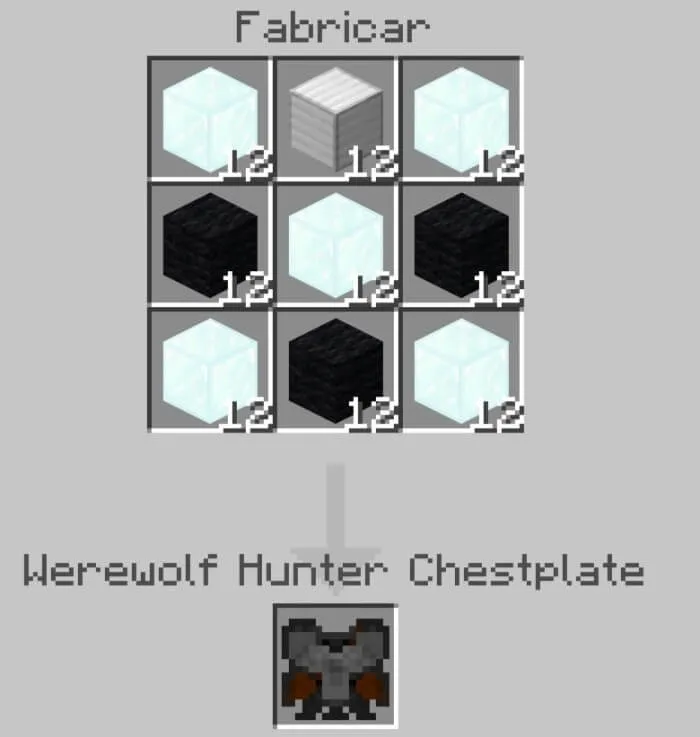Крафт нагрудника охотника на оборотней