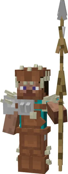 Броня гоблина и копье в руке