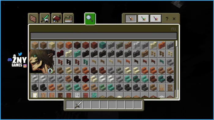 Новый вид инвентаря в режиме творчества