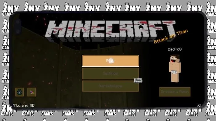 Новый фон и цвета в главном меню