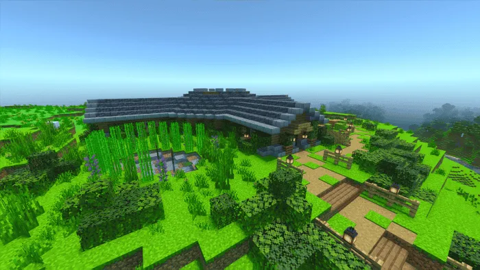 Вид базы сверху