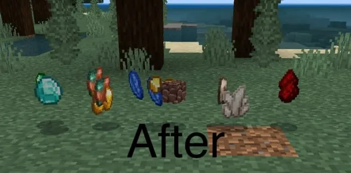 Выпавшие предметы с руд