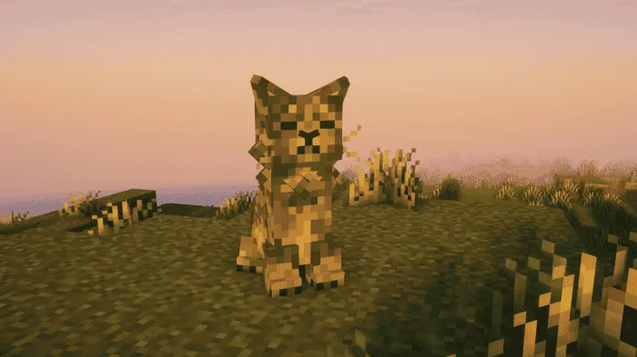 Кошачий крипер в Minecraft