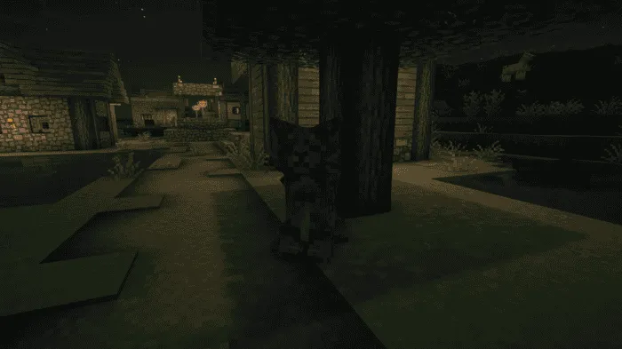 Кошачий крипер под деревом