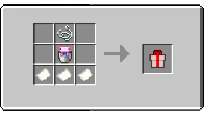 Крафт подарка с аксолотлем