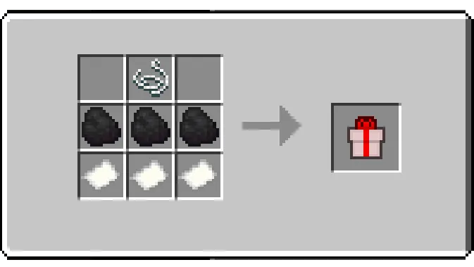 Крафт подарка с углем