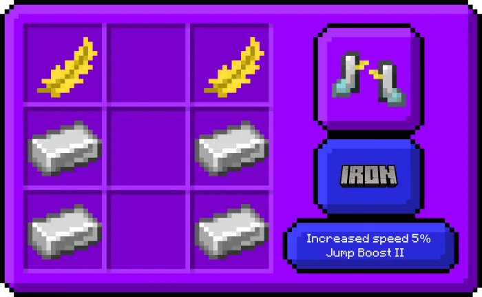 Крафт железных облачных сапог