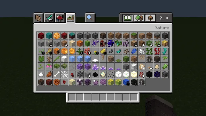 Предметы в творческом инвентаре