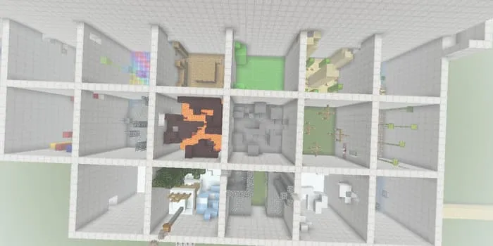 Вид на уровни сверху