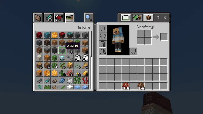 Костюм в инвентаре