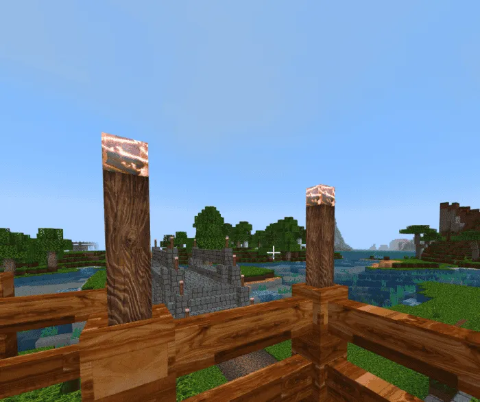 Факела и забор