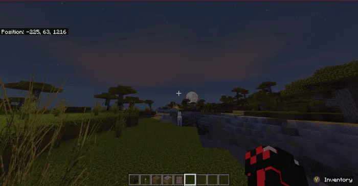 Реалистичная ночная луна