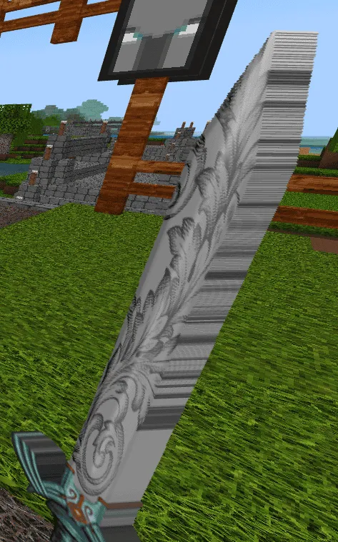 Реалистичный железный меч