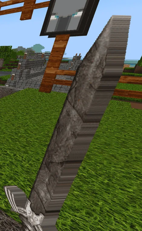 Реалистичный каменный меч