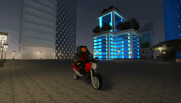 Игрок на мотоцикле