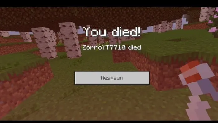 Экран гибели от жажды