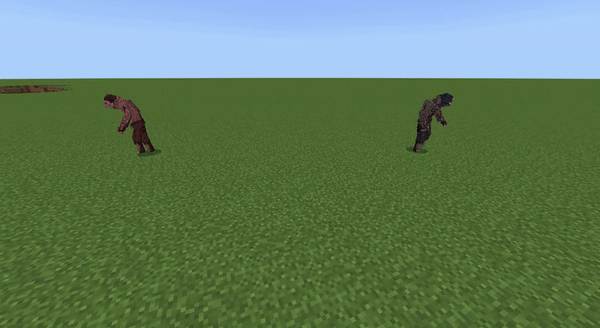 Житель заражается от зомби