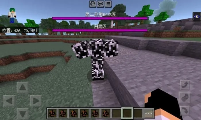 Черно-белый крипер