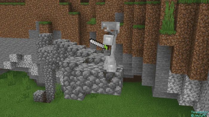 Терминатор убирает блоки