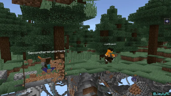 Моб ломает блоки