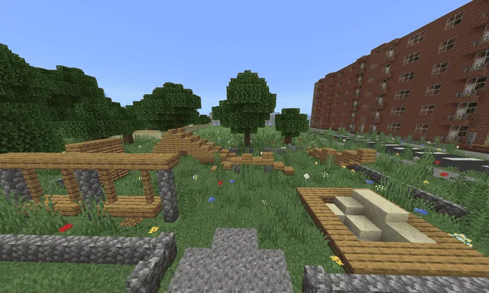 Детская площадка в поселке