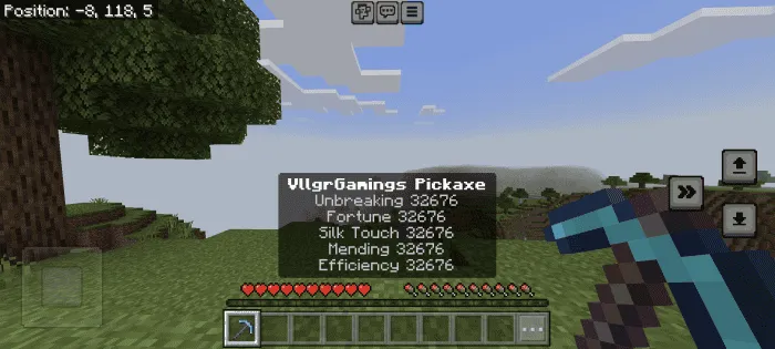 Зачарованная алмазная кирка