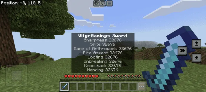 Зачарованный алмазный меч