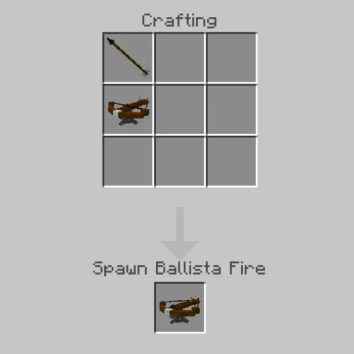 Крафт огненной баллисты