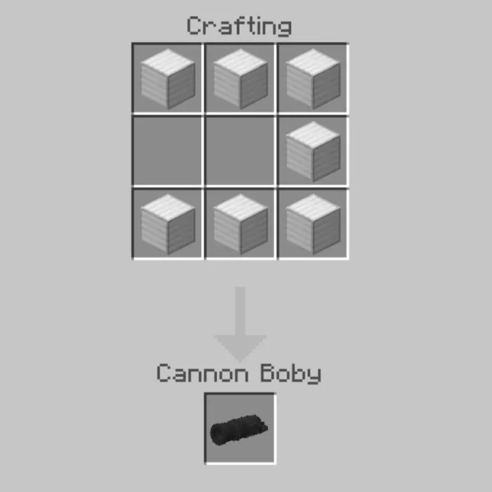 Крафт дула пушки