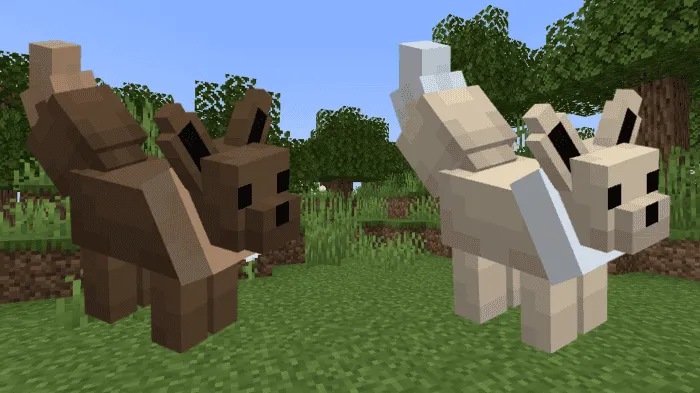 Вариант коричневого и белого волка