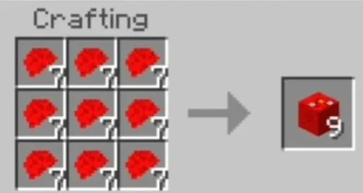 Крафт блока элмо