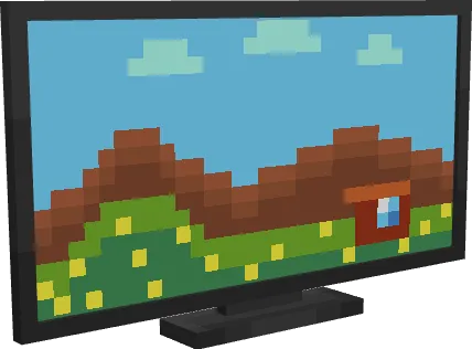 Включенный телевизор