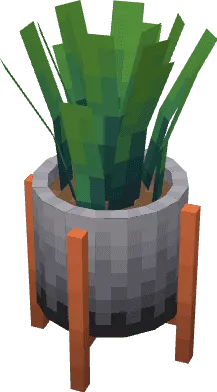 Цветок в горшке на ножках