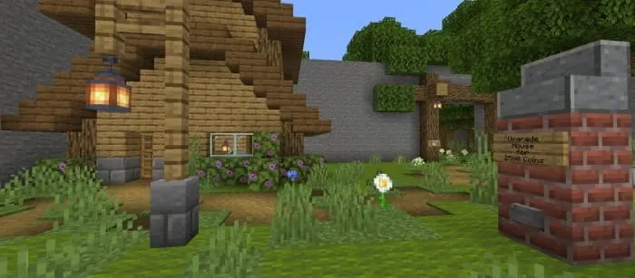 Кнопка улучшения дома