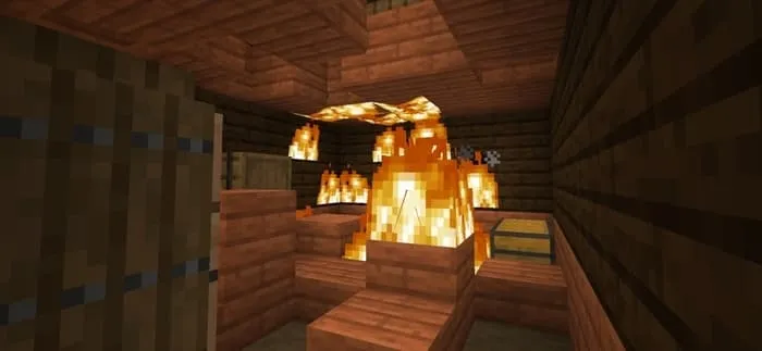 Комната с огнем