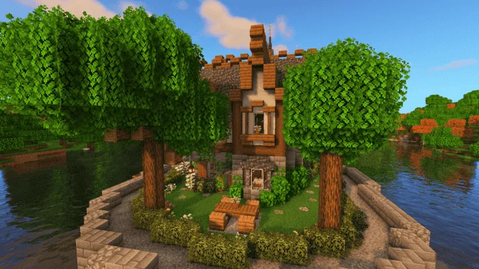 Дом с переднего вида