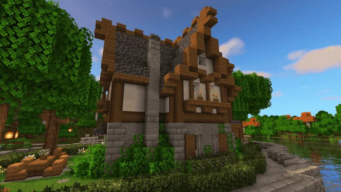 Дом с боковой стороны