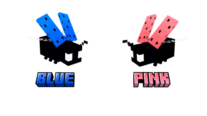 Синяя и розовая божьи коровки