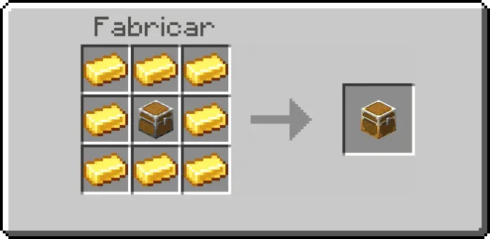 Крафт золотого сундука №1