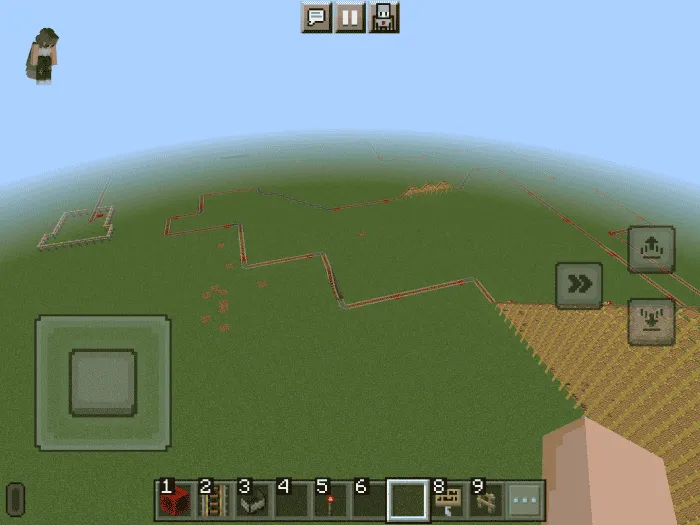 Вид на горки сверху