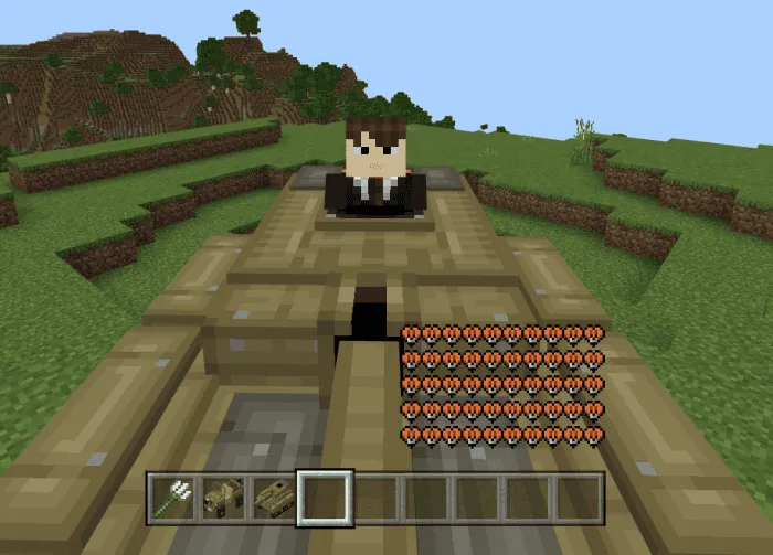 Игрок сидит в танке