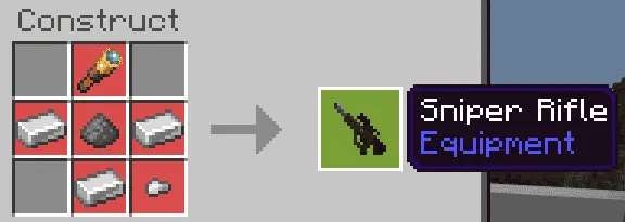 Крафт снайперской винтовки в верстаке