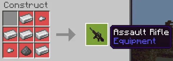 Крафт штурмовой винтовки