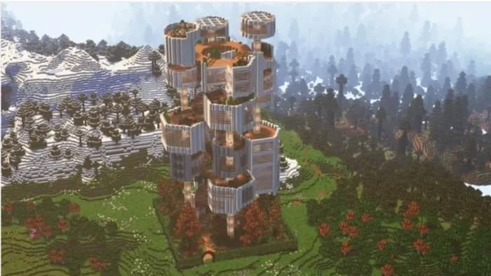 Дом с видом на горный хребет