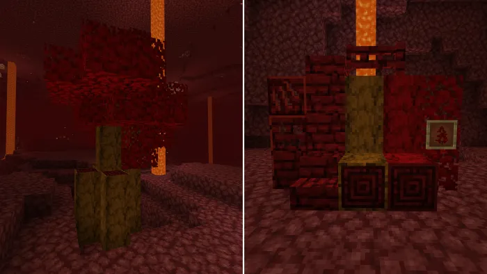 Кровавое дерево и варианты блоков