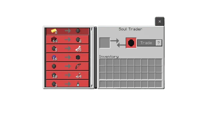 Обмен с торговцем из долины песка душ