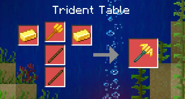 Крафт шахтерского трезубца